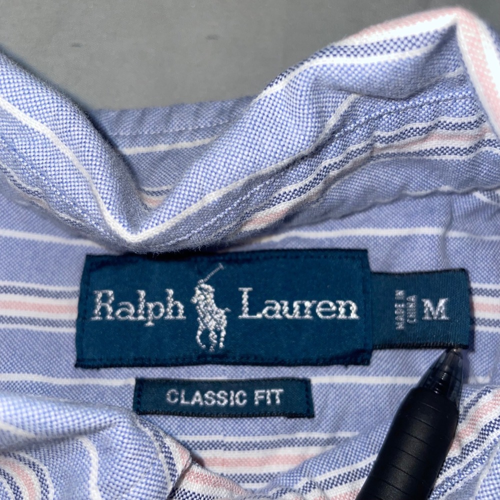 Polo Ralph Lauren Mens Classic Fit Shirt Bundle Peach, Blue Long Sleeve Medium - Picture 11 of 15